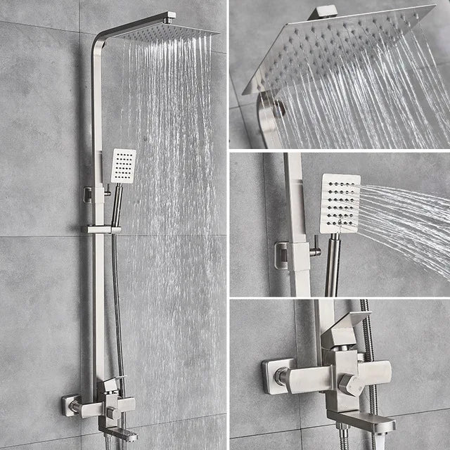 Bathroom Shower Faucet Wall Mounted 8"