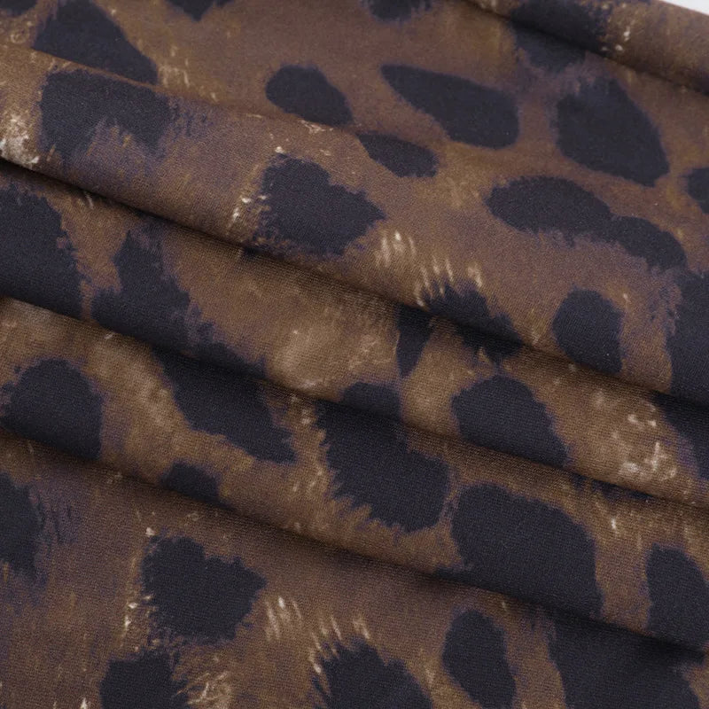 Sexy Strap Leopard Print Dress