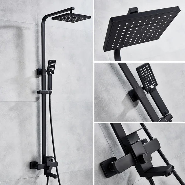 Bathroom Shower Faucet Wall Mounted 8"