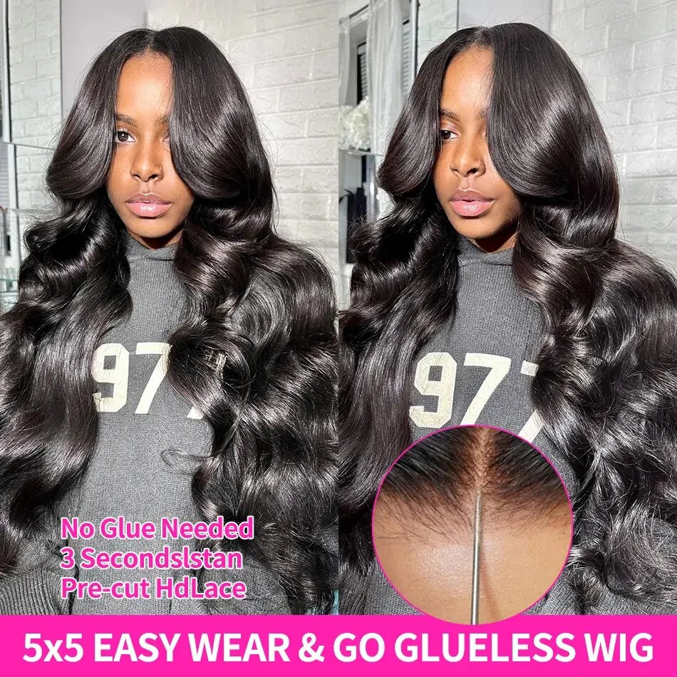 Body Wave Glueless Wig Human Hair