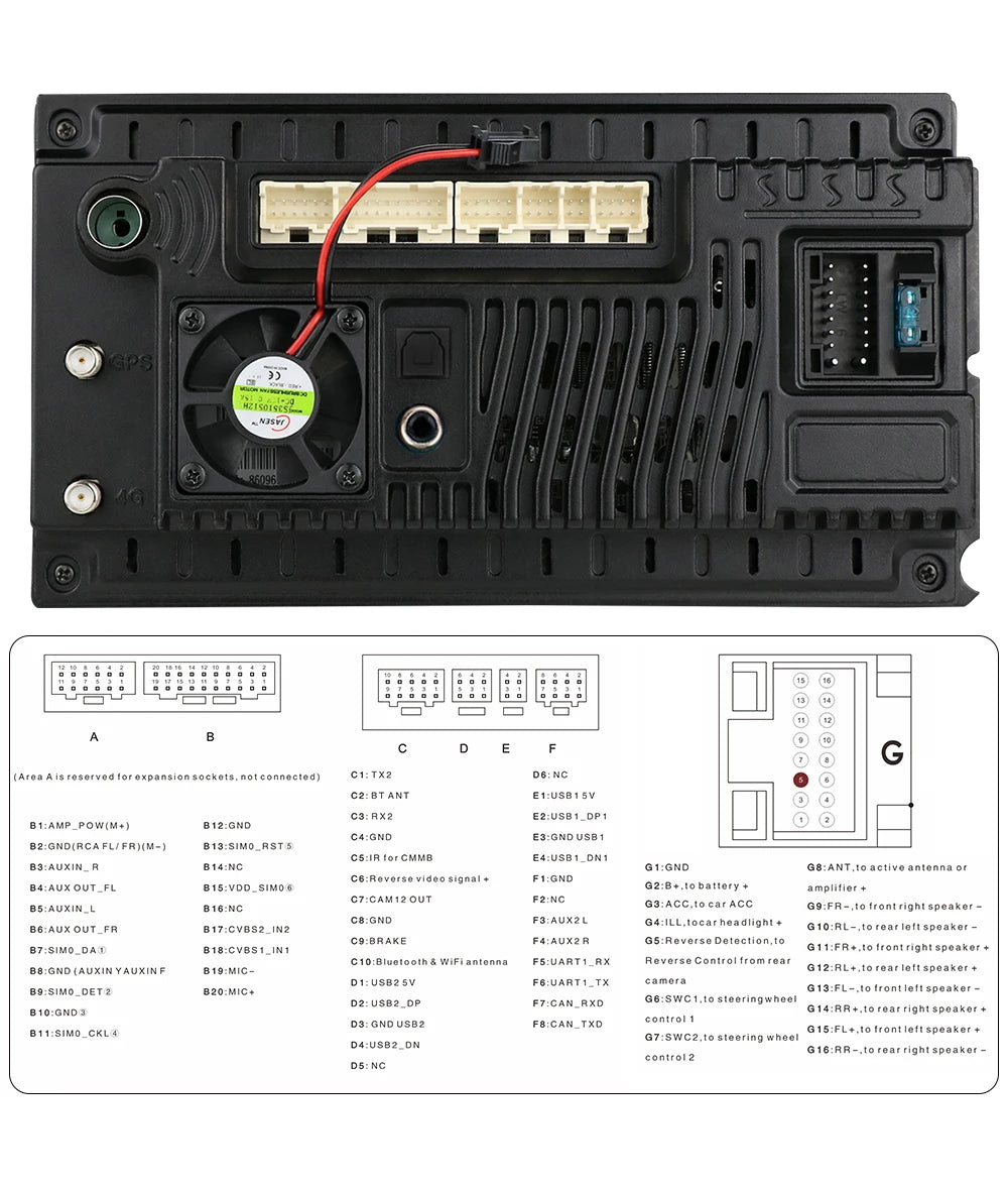 Android 12 Auto Car radio GPS Stereo
