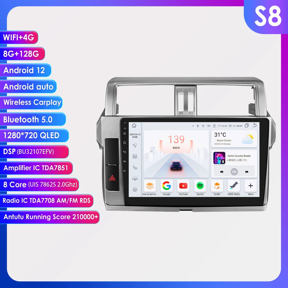Android 12 Auto Car radio GPS Stereo