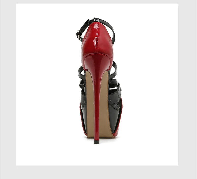 Sexy Peep Toe 16.5CM Extreme High Heels Women's Sandals