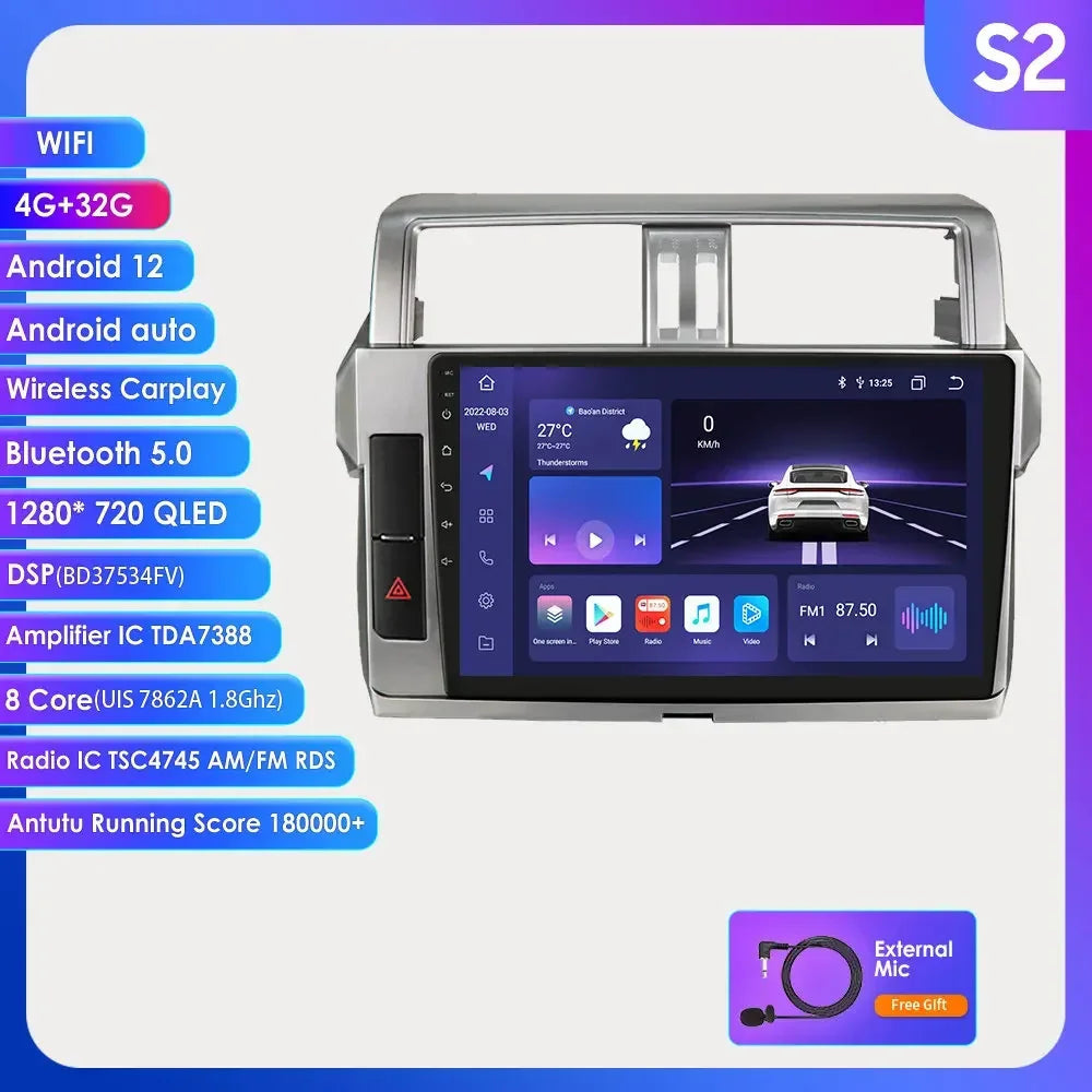 Android 12 Auto Car radio GPS Stereo