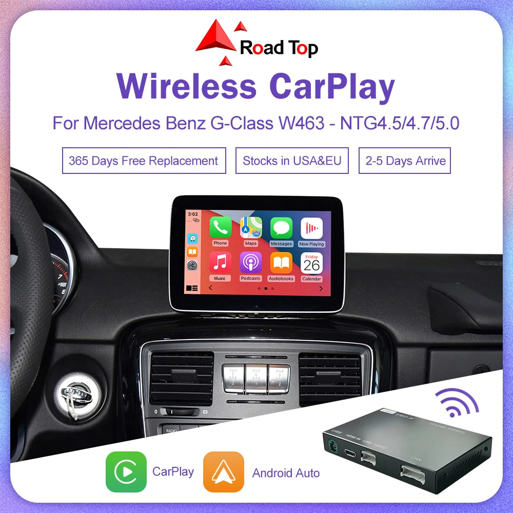 Wireless CarPlay with Android Auto Mirror Link Camera