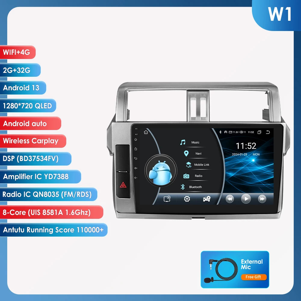 Android 12 Auto Car radio GPS Stereo