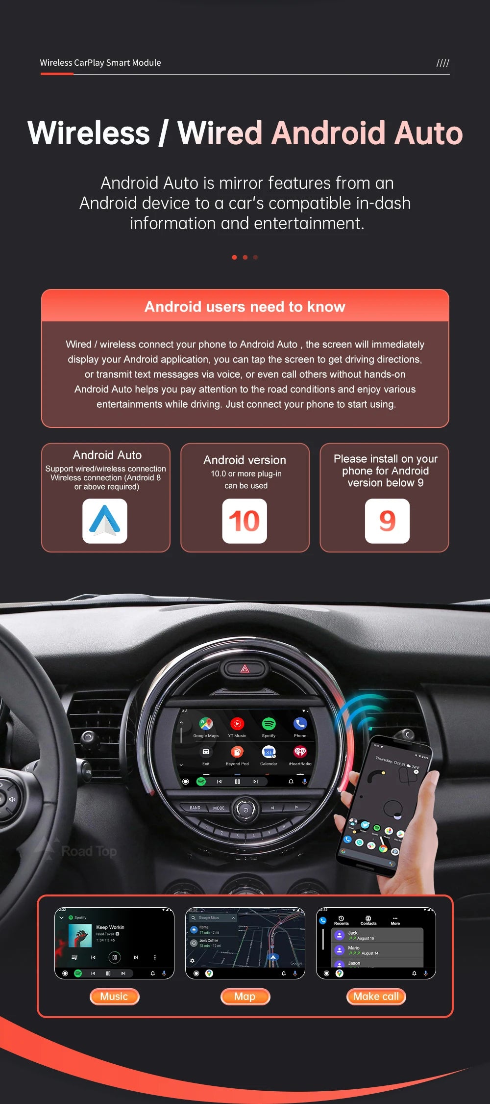Wireless CarPlay Android Auto