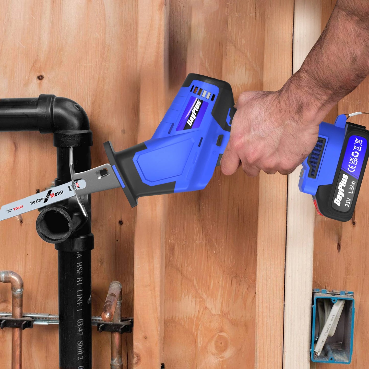 Cordless Reciprocating Saw,21V Brushless Electric Saws