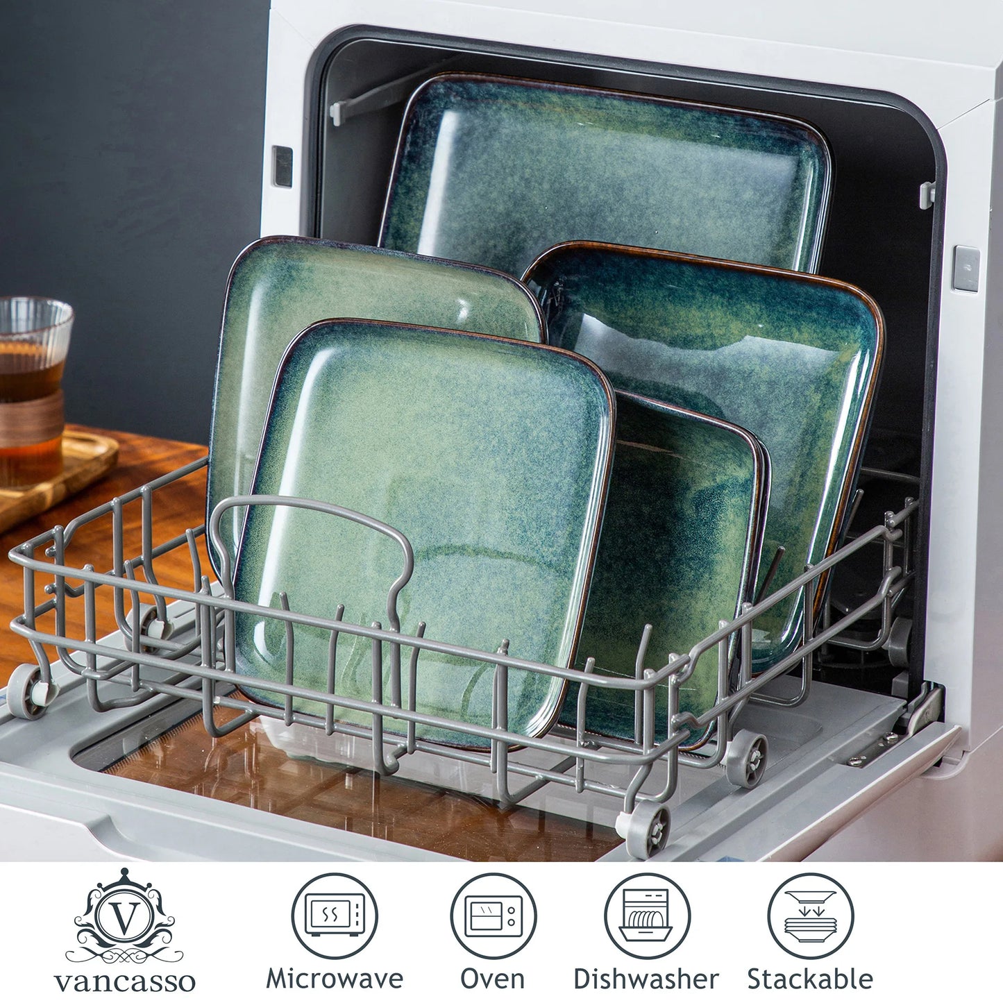 Tableware 16 Piece Kitchen Dinnerware Ceramic