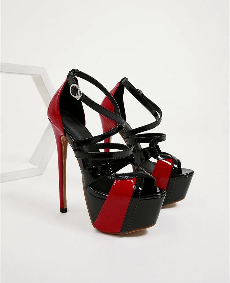 Sexy Peep Toe 16.5CM Extreme High Heels Women's Sandals