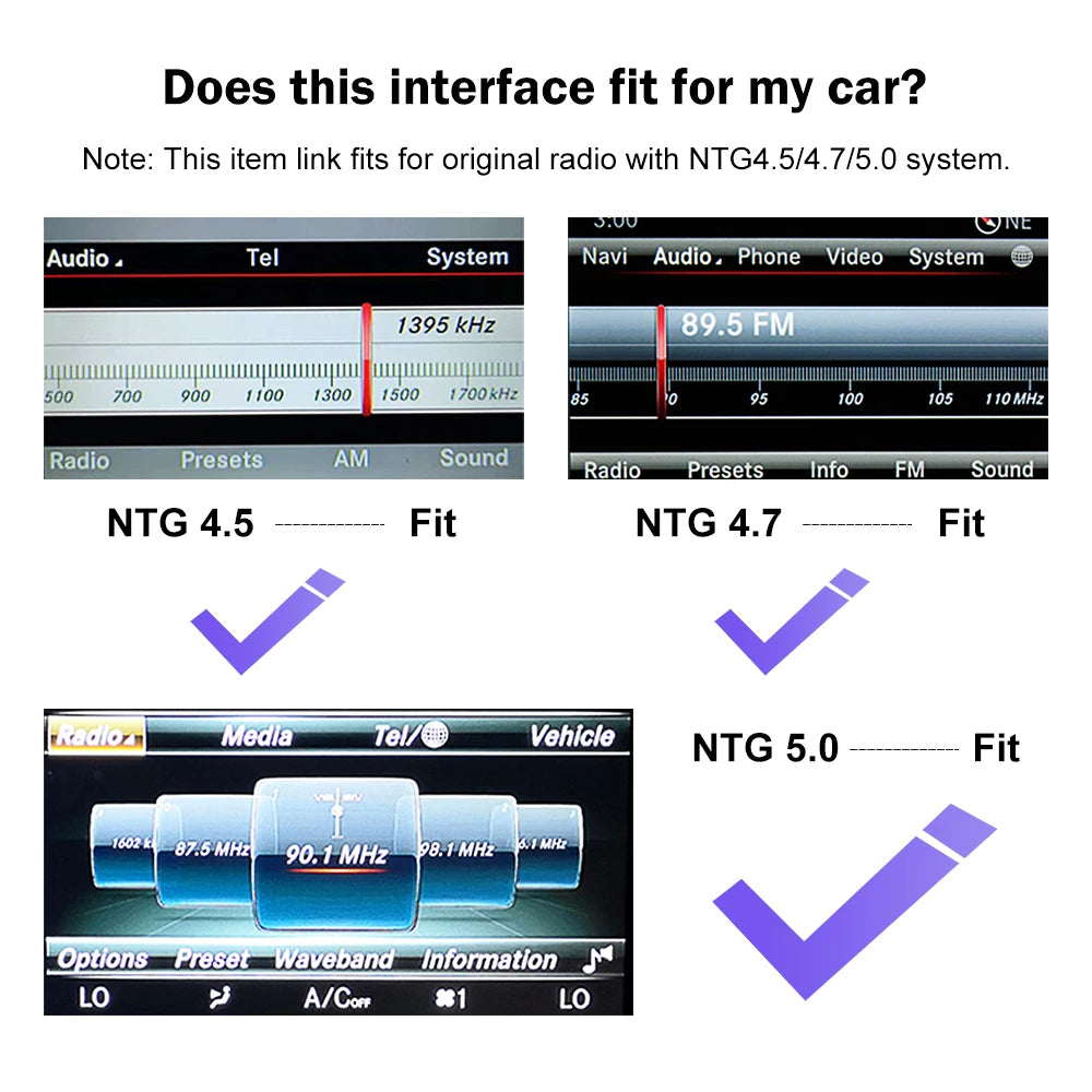 Wireless CarPlay with Android Auto Mirror Link Camera