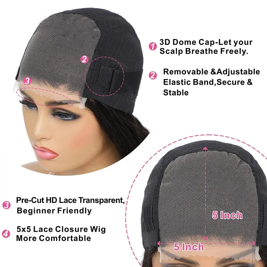 Body Wave Glueless Wig Human Hair