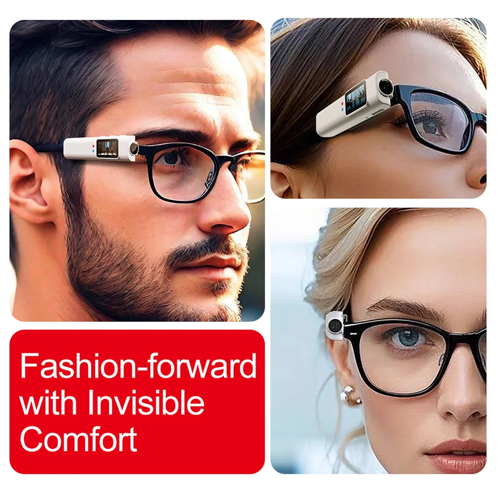 2.7K HD Glasses Camera WiFi Mini Digital Camera 0.96inch