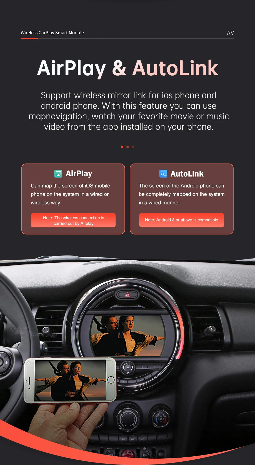 Wireless CarPlay Android Auto