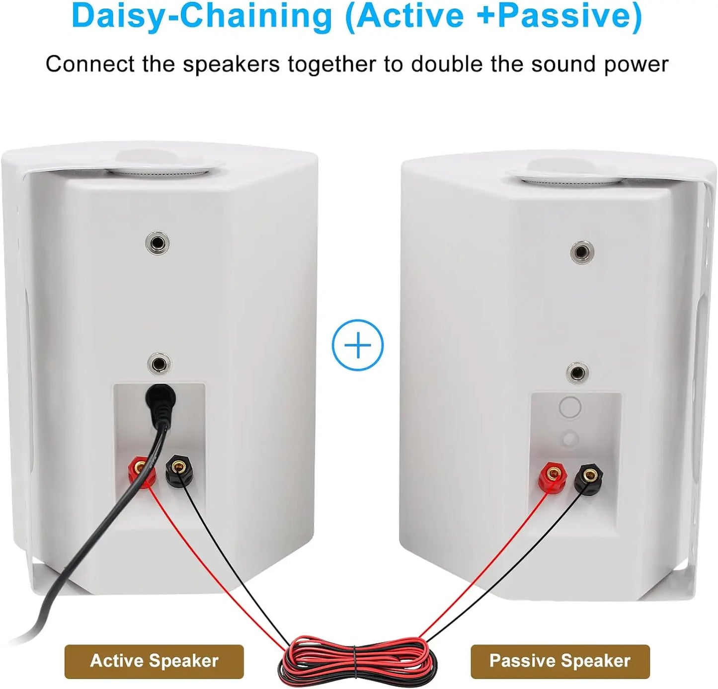 Herdio 6.5" 400W 2PCS Indoor Outdoor Bluetooth Speakers