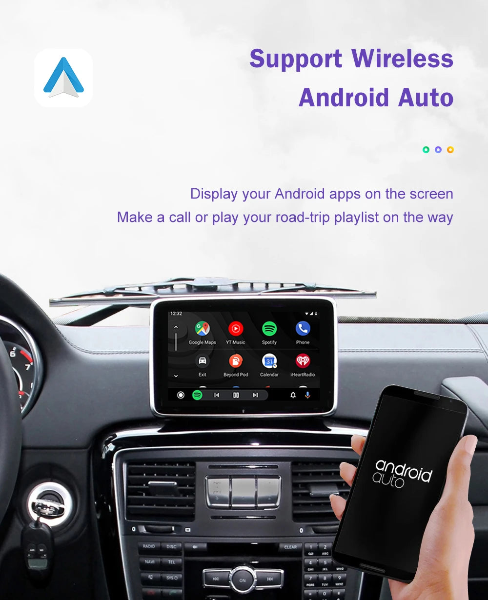 Wireless CarPlay with Android Auto Mirror Link Camera