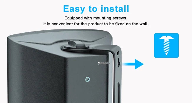 Herdio 6.5" 400W 2PCS Indoor Outdoor Bluetooth Speakers