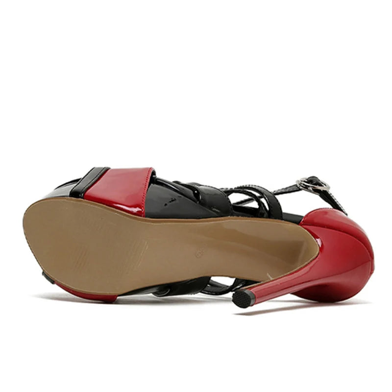 Sexy Peep Toe 16.5CM Extreme High Heels Women's Sandals
