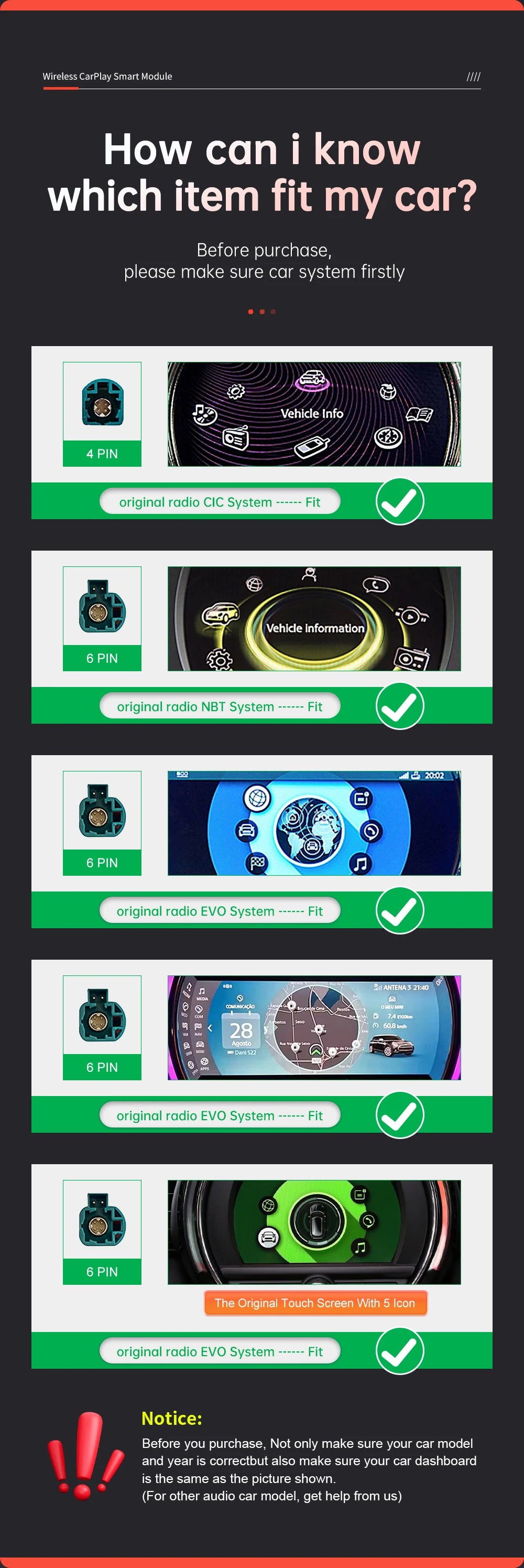 Wireless CarPlay Android Auto